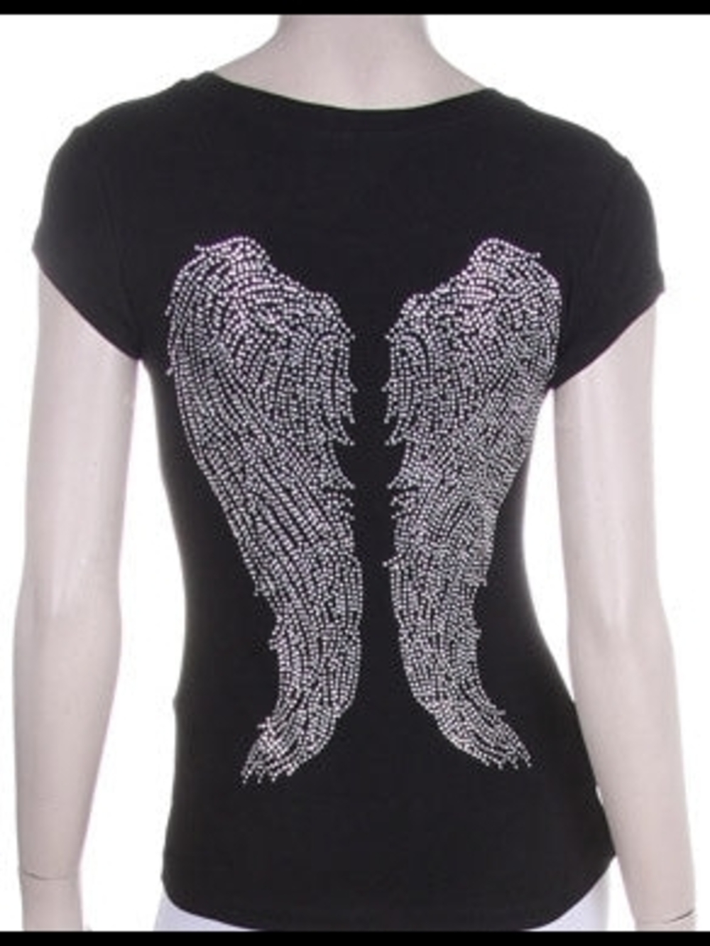 Rhinestone Angel Wings T-Shirt